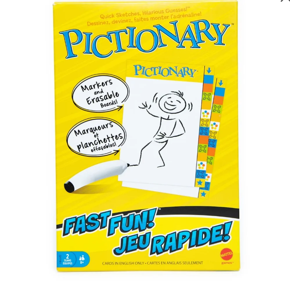 Pictionary Game Dry Erase Markers/ Board